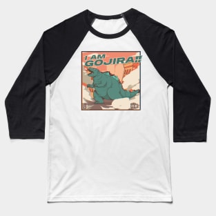 Gojira Kaiju Attacks Baseball T-Shirt